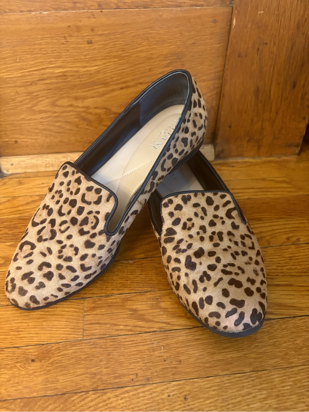 Alfani Step-Flex Leopard-Print Slip-On Loafers in Tan and Black